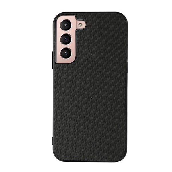 Carbon Fiber Läder Skal Galaxy S22 Plus 5G - Svart Svart