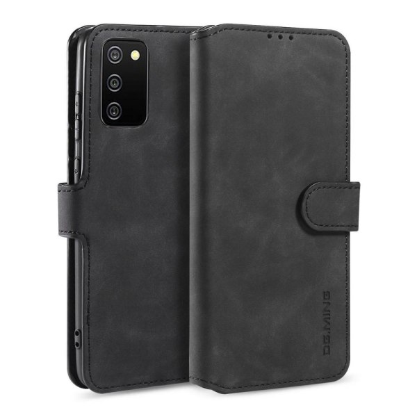 DG.MING Retro Wallet Case Samsung Galaxy A02s - Sort Black