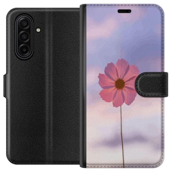 Plånboksfodral till Samsung Galaxy A17 5G med Rosa blomma