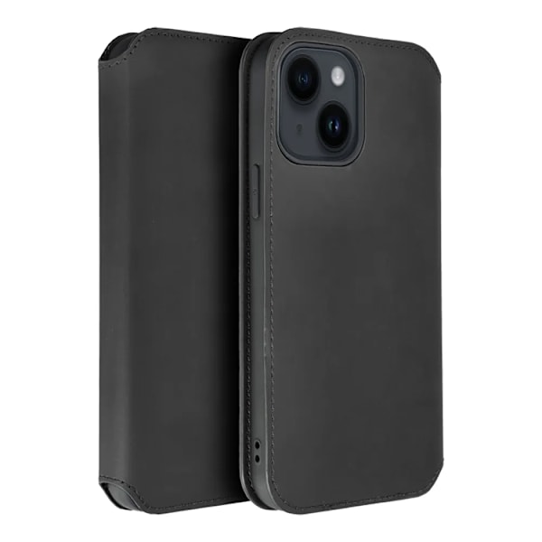 iPhone 15 Pro Max Plånboksfodral Dual Pocket - Svart Svart