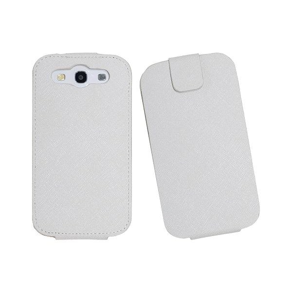 Luksus flip mobilcover til Samsung Galaxy S3 i9300 (Hvid) White