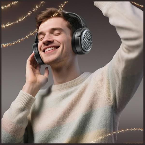 Awei Over-Ear Trådløse Hovedtelefoner Bluetooth ANC AT78 - Sort Svart