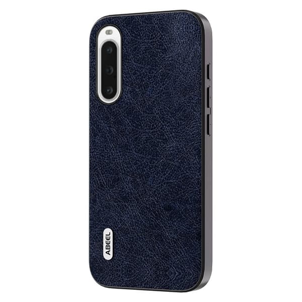 ABEEL Mobilskal till Sony Xperia 10 V Retro Litchi Textur Blå