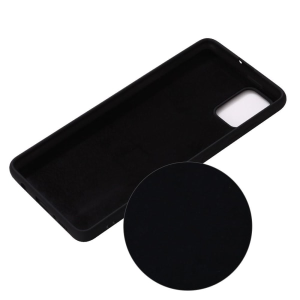 Joustava nestesilikoninen matkapuhelinsuoja Samsung Galaxy A51 5G - musta Black