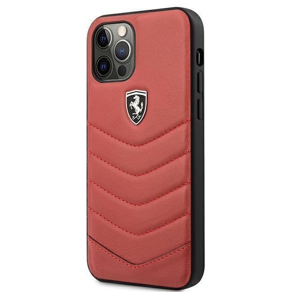 Ferrari Cover iPhone 12 & 12 Pro Off Track Quiltet - Rød Red