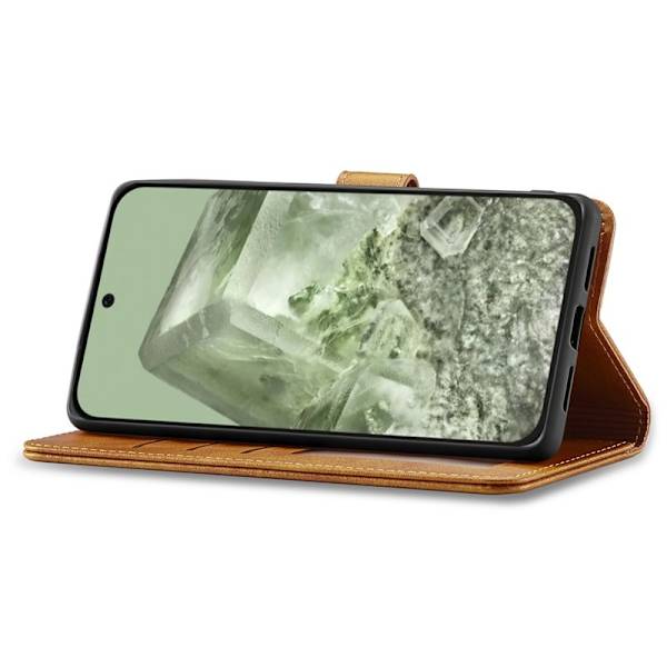 LC.IMEEKE Google Pixel 8a Plånboksfodral Konstläder - Gul