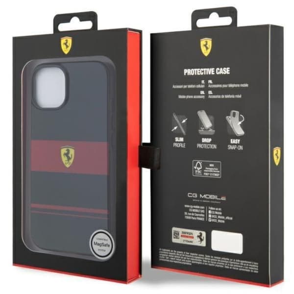 Ferrari iPhone 14 -puhelimen kuori MagSafe IMD Combi - Musta Black