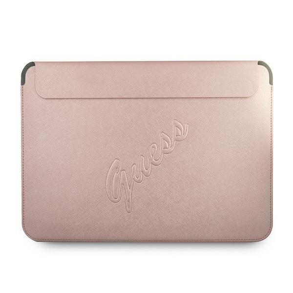 Guess Saffiano Script Datorfodral 13" - Rosa Rosa