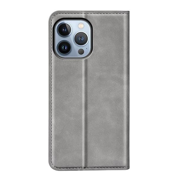 Folio iPhone 14 Pro lompakkokotelo - Harmaa Grå
