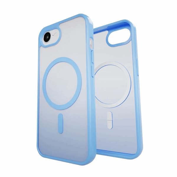 Puro Telefontaske til iPhone 16e Magsafe Gradient TPU - Blå Blå