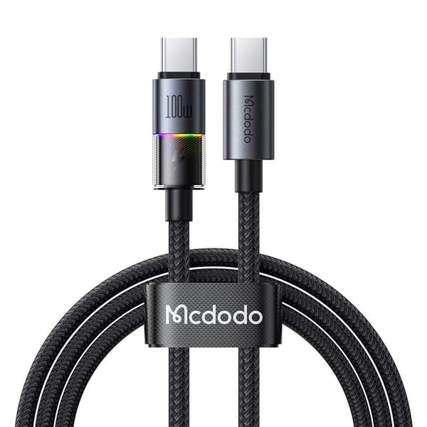 MCDODO USB-C - USB-C 100W Kabel 1.2m PD CA-8200 - Svart Svart