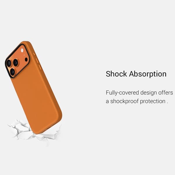 KZDOO Mobilskal till iPhone 17 Pro MagSafe PU + PC Shockproof - Lila Lila