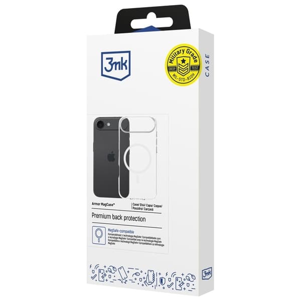 3MK Mobilskal till iPhone Air MagSafe Armor - Transparent Transparent