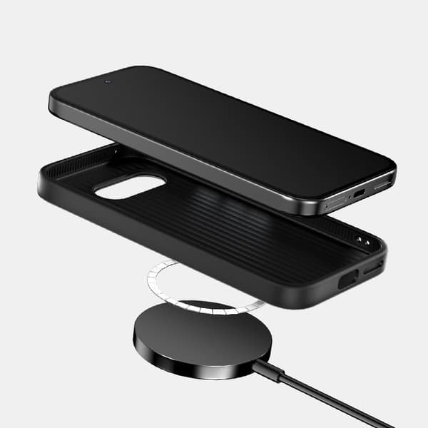 ABEEL Mobilskal till Google Pixel 9a PC TPU Aluminium PU Läder - Textur 2