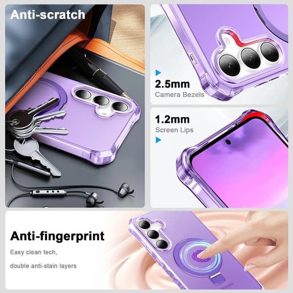 Mobilskal för Samsung Galaxy S26 Plus Magnetiskt Kickstand - Lila