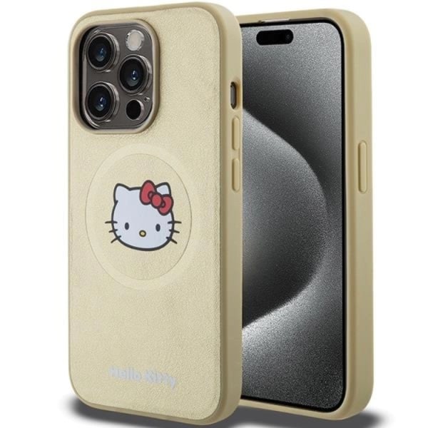 Hello Kitty iPhone 13 Pro Max Mobilcover Magsafe Læder Kitty Head