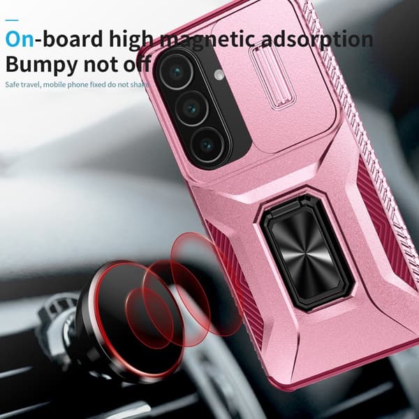 Mobilskal för Samsung Galaxy S26 Camshield Kickstand TPU + PC - Rosa