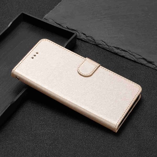 Samsung Galaxy S26 Pro Plånboksfodral Konstläder Folio Magnetlås - Guld
