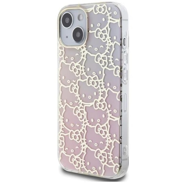 Hello Kitty iPhone 15 Mobilskal IML Gradient Electrop Crowded