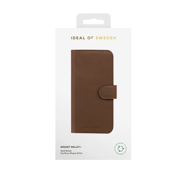 iDeal of Sweden iPhone 15 Plus Plånbokfodral Magnet - Brun