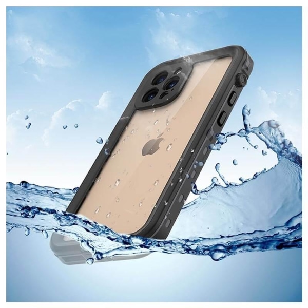 Redpepper vedenpitävä kotelo Apple iPhone 13 Prolle - musta Black