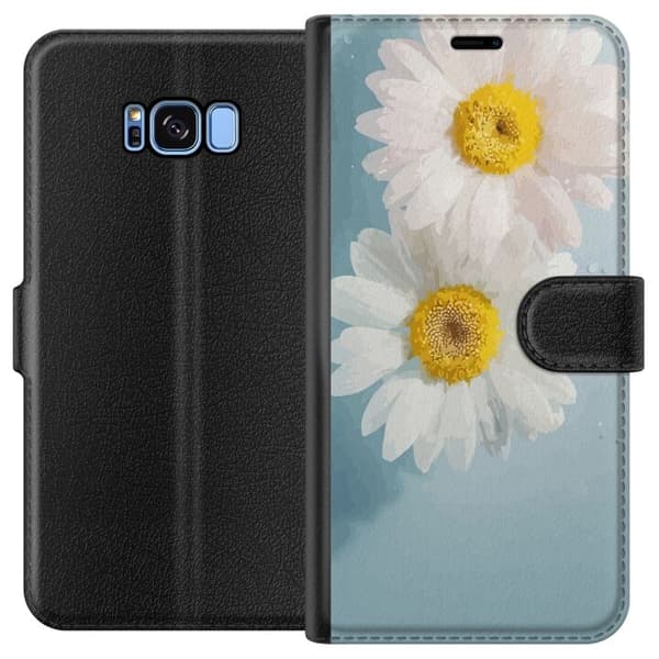 Pungcover til Samsung Galaxy S8 med Sommerblomster