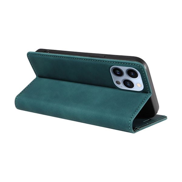 BETOPNICE 003 Plånboksfodral för iPhone 13 Pro - RFID Blocking Konstläder - Grön