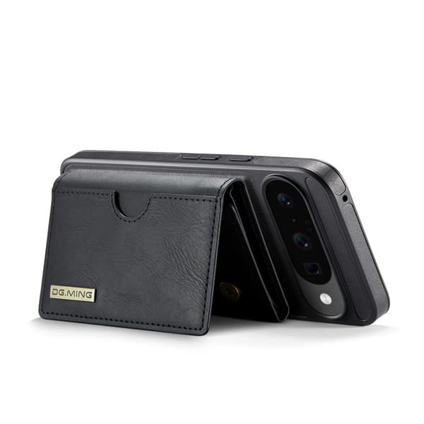 DG.MING M6 Series Konstläder Plånboksfodral för Google Pixel 10 Pro - Svart