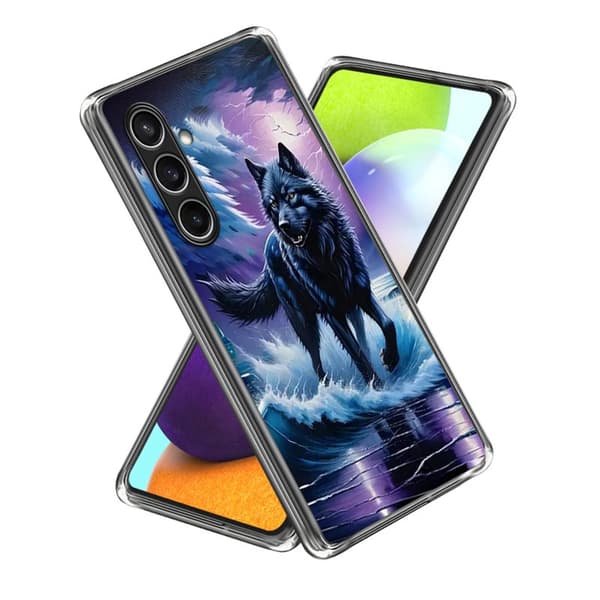 Mobilskal för Samsung Galaxy S26 Plus IMD-mönster Stöttålig TPU - Wolf Totem