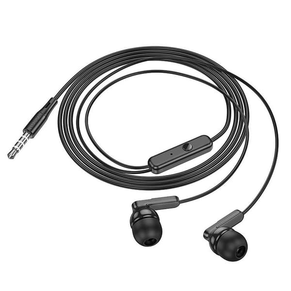 HOCO Kablet Hovedtelefonstik 3,5 mm med Mikrofon M121 Sort Black