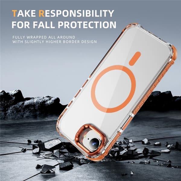 Mobilskal till iPhone 16e MagSafe Kickstand - Orange Orange