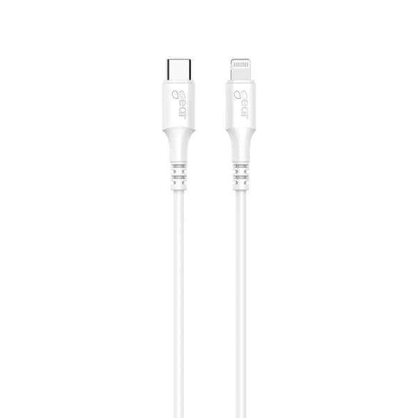 Gear USB-C Till Lightning 0.5m Kabel MFI C94 - Vit Vit