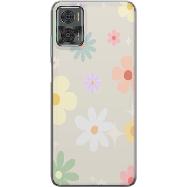 Mobilskal till Motorola Moto E22i med fejdande blommor