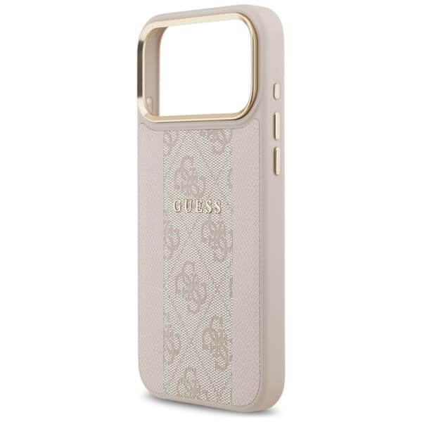 Guess Mobilskal till iPhone 17 Pro Max Magsafe Stripe - Rosa Rosa