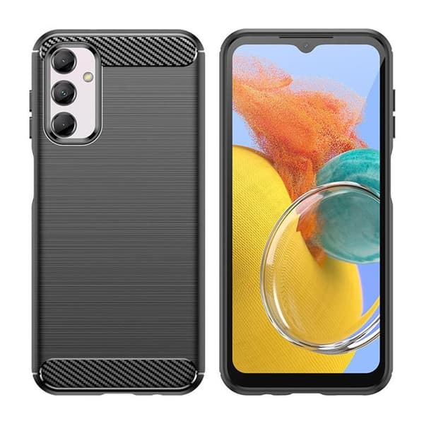 Mobilskal till Galaxy M14 Carbon Flexible - Svart Black