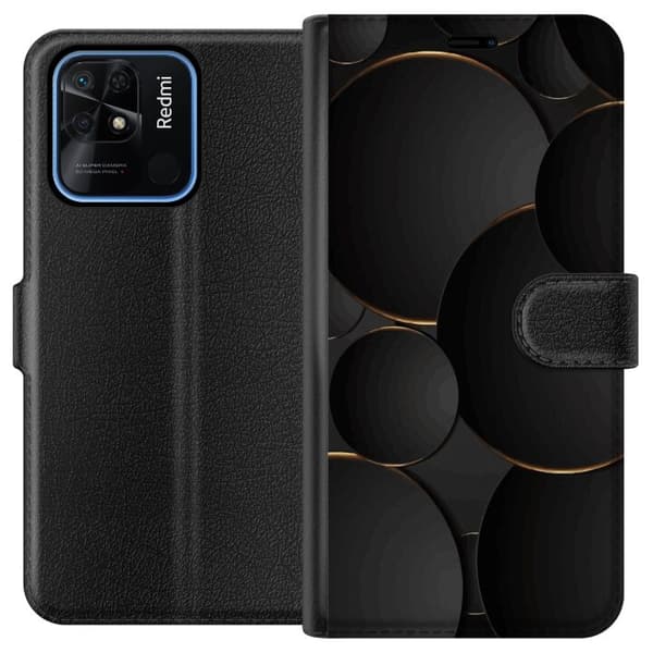 Plånboksfodral till Xiaomi Redmi 10C med Lyxig Cirklar