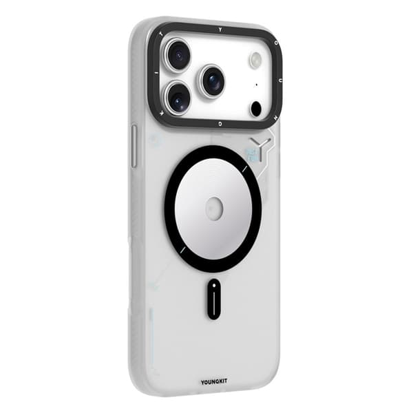 YOUNGKIT Mobilskal till iPhone 17 Pro Max MagSafe Unique Disc - Transparent Transparent
