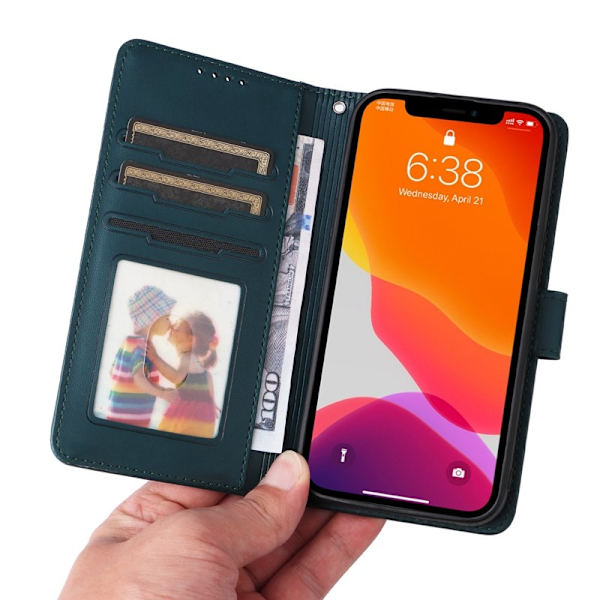 BETOPNICE iPhone 12 / 12 Pro Plånboksfodral - Avtagbart Konstläder - Blå
