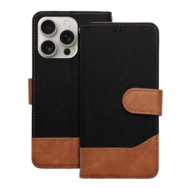 iPhone 16e Plånboksfodral Jeans - Svart Svart