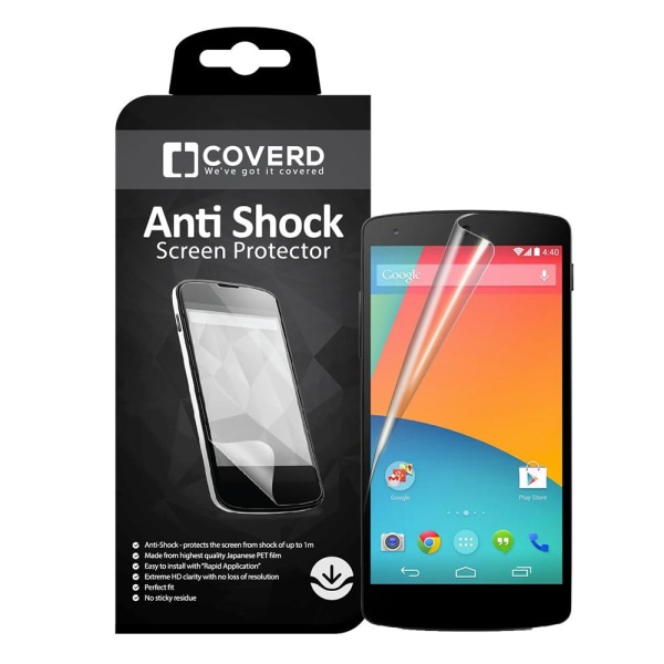CoveredGear Anti-Shock skærmbeskytter til LG Nexus 5