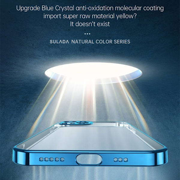 SULADA Mobilskal till iPhone 13 Pro TPU Electroplating Blå 6.1 tum