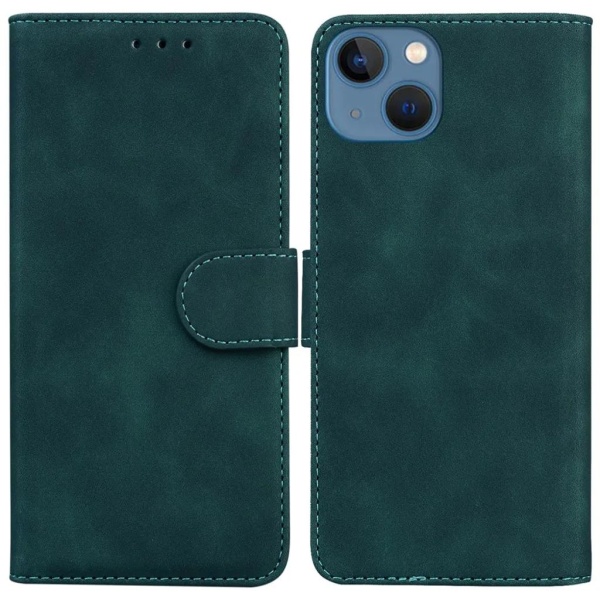 iPhone 15 Plus Plånboksfodral Praktiskt - Grön