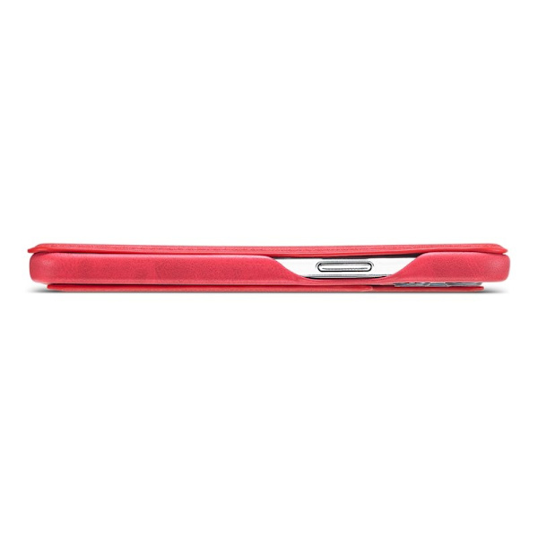 LC.IMEEKE iPhone 12 Pro Plånboksfodral i Konstläder - Röd
