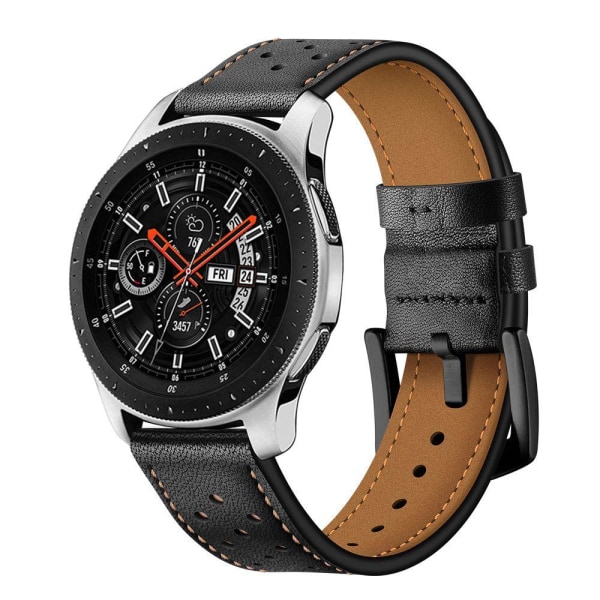 Tech-Protect Läder Samsung Galaxy Watch 46Mm Svart Svart