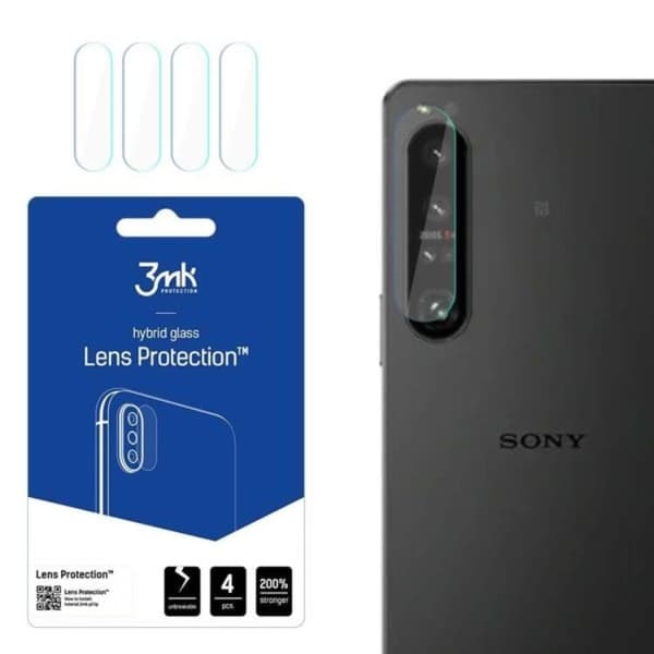 3MK Sony Xperia 1 IV    Kameralinskydd Transparent