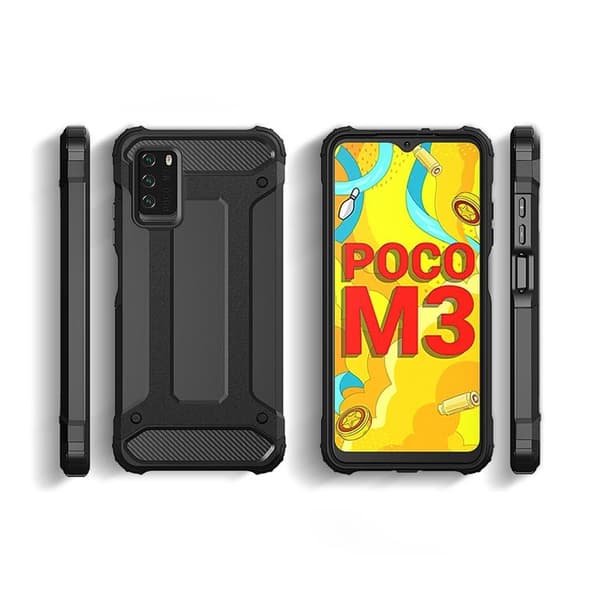Redmi Note 10 5G / Poco M3 Pro -kuori Hybrid Armor Tough Rugged - Guld