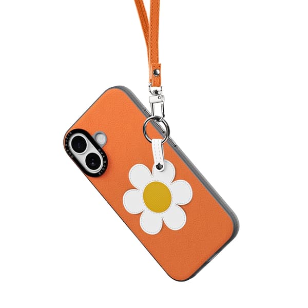DUX DUCIS Mobilskal till iPhone 17 med Fingerring/Rem Luvy Series Orange