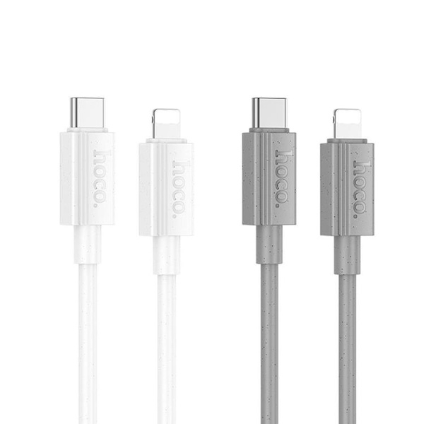 Hoco USB-C til Lightning 1m Kabel 27W X107 - Hvid Vit