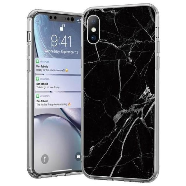 Wozinsky Marble iPhone 11 -kotelo, musta Black