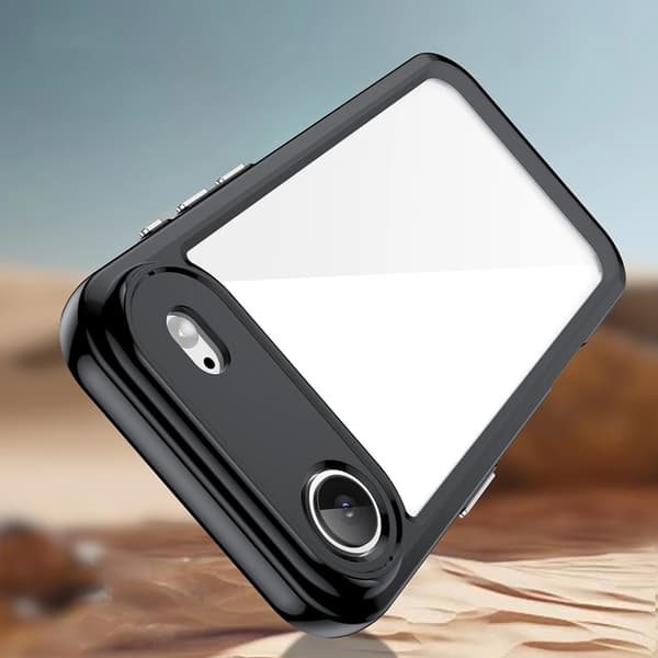 Telefontaske til iPhone Air Outer Space - Sort/Gennemsigtig Transparent